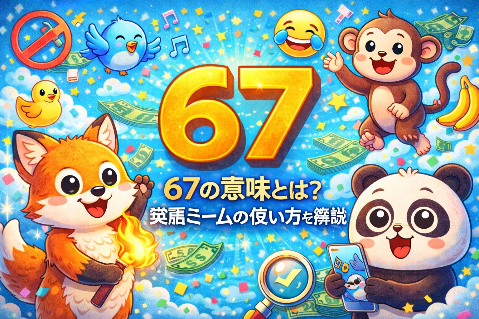 67 の意味とは？英語ミームの使い方を解説