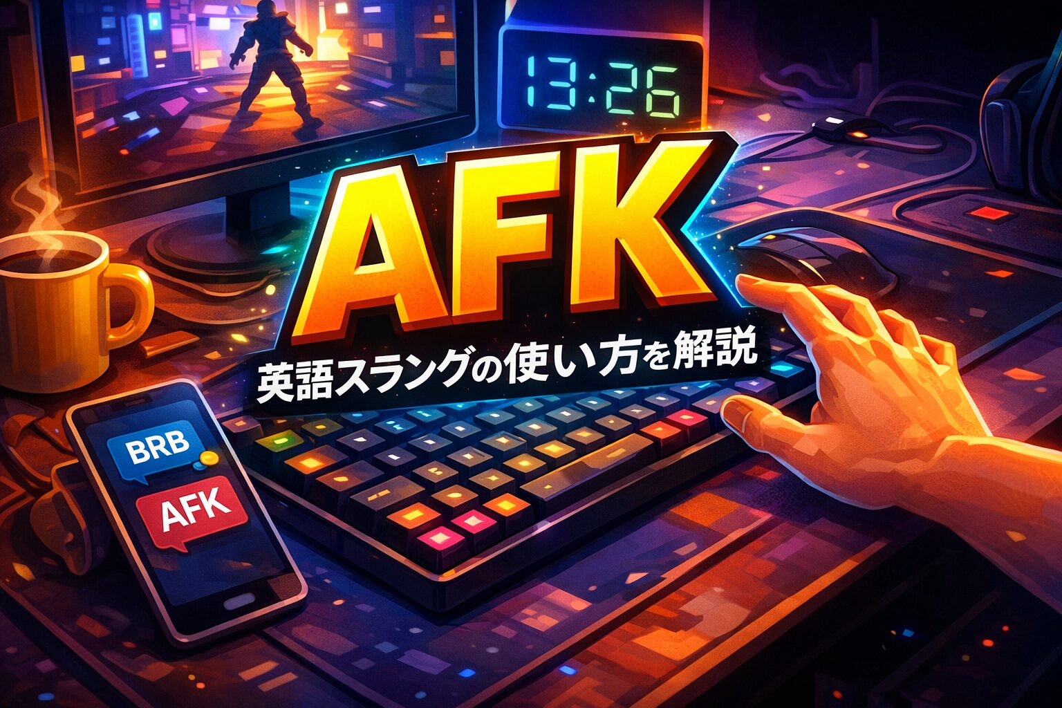afk の意味とは？ゲーム・SNSで使われる英語スラングの使い方を解説