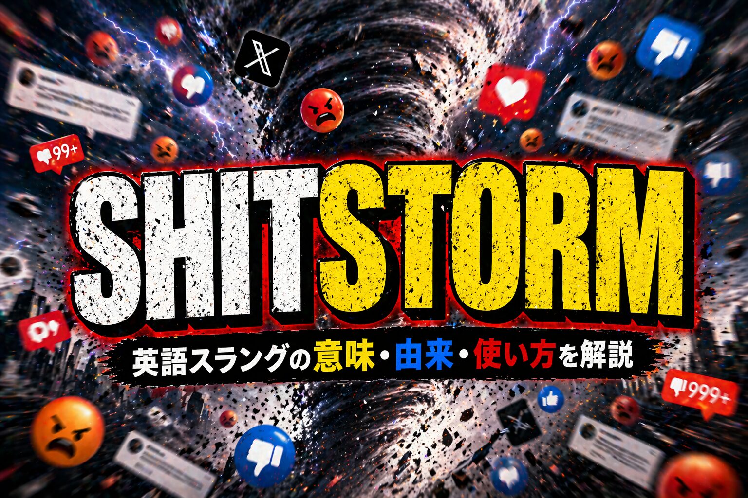 shitstorm とは？「大炎上」英語スラングの意味・由来・使い方を解説