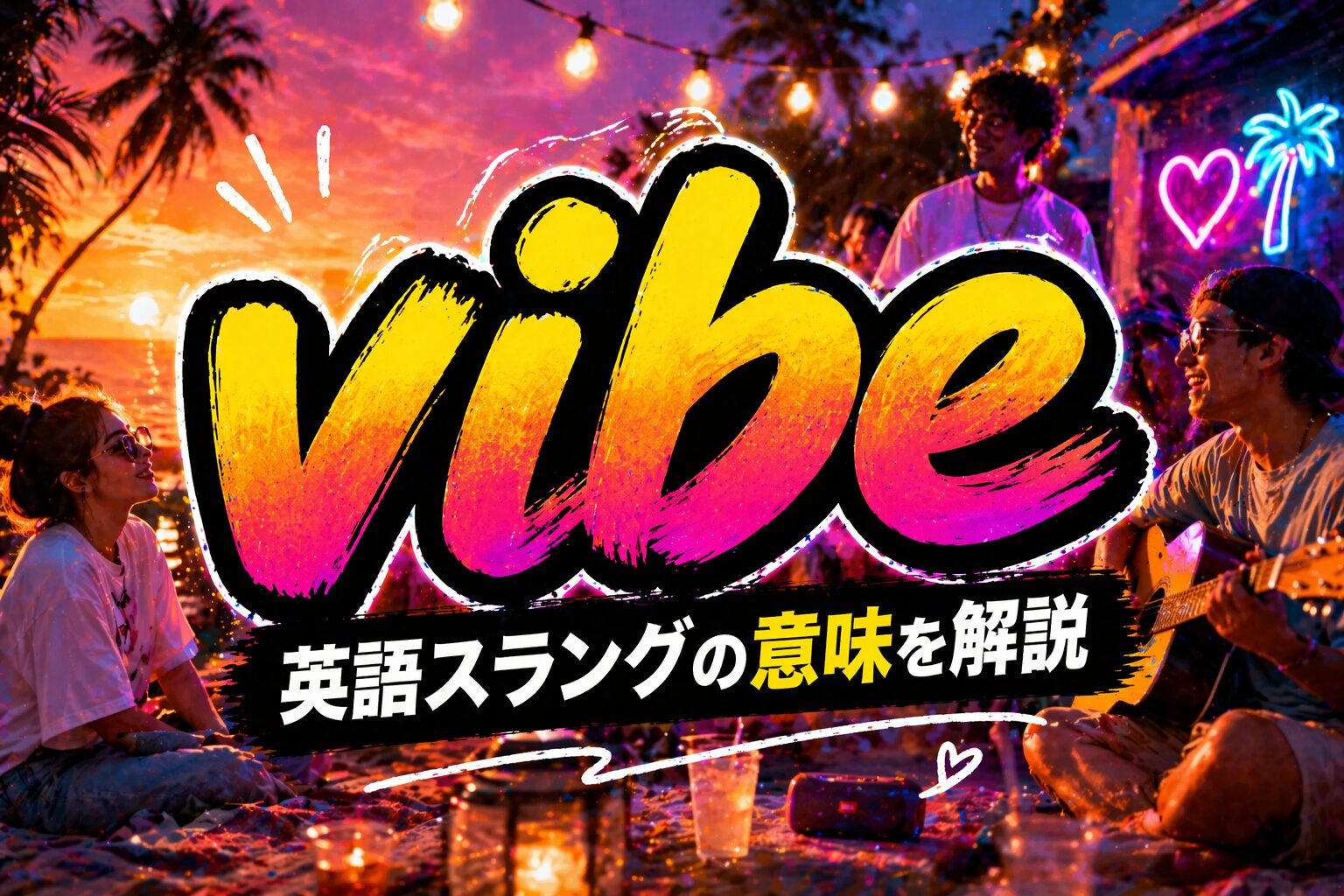 vibe とは？「ノリ・雰囲気」を表す英語スラングの意味・使い方を解説
