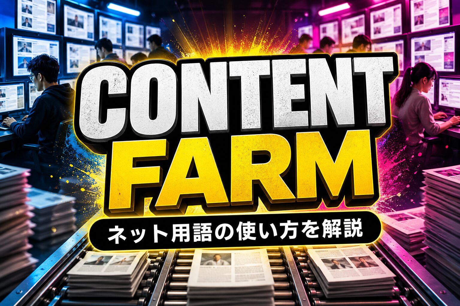 content farm とは？「量産型」を表すネット用語の使い方を解説