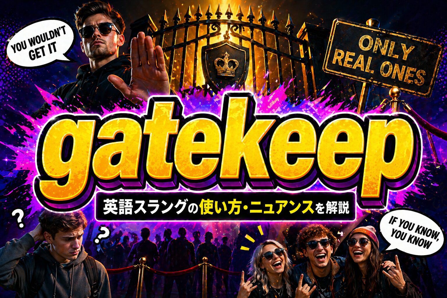 gatekeep とは？「情報の独占」英語スラングの使い方・ニュアンスを解説