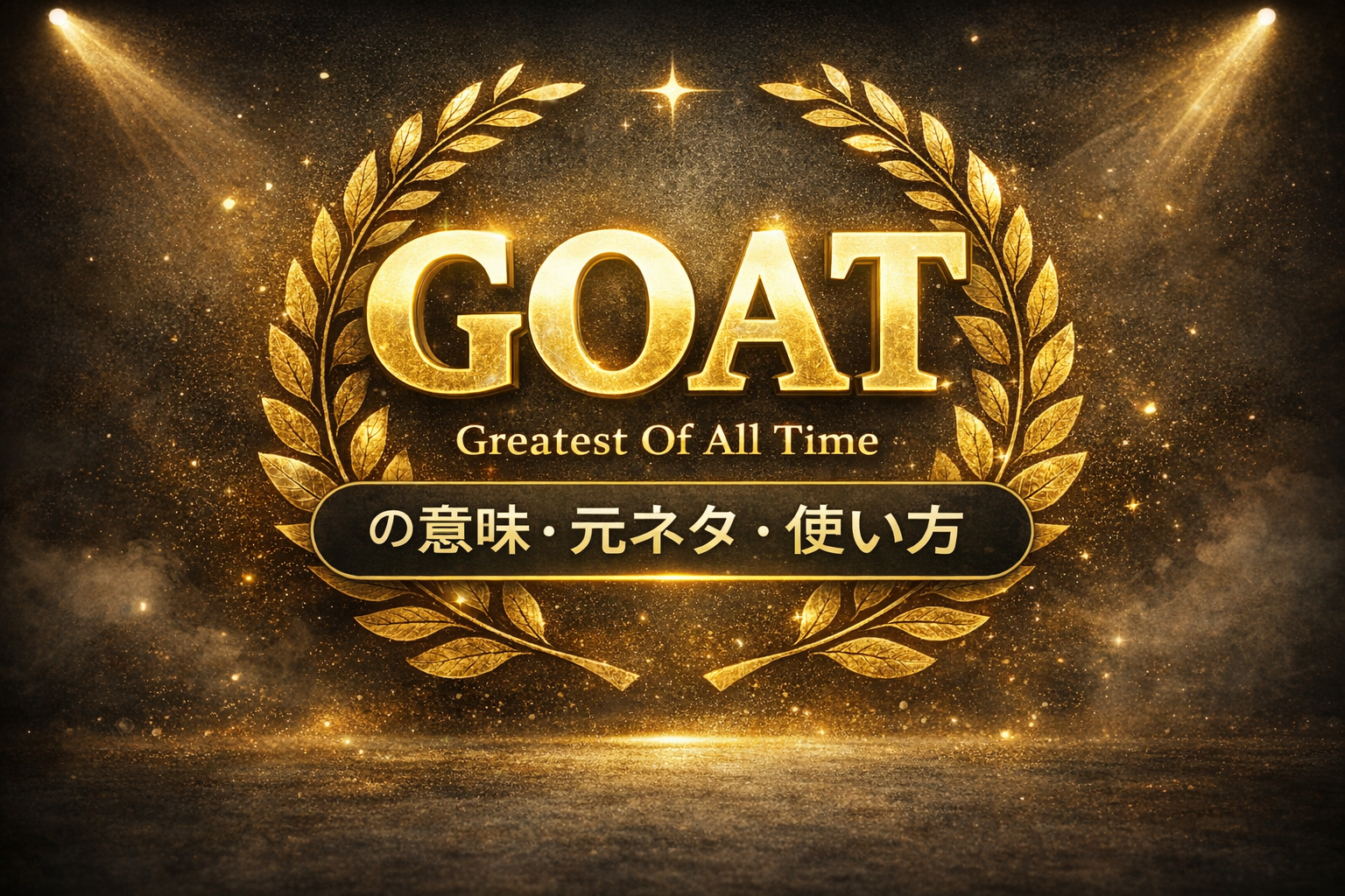 GOAT の意味や元ネタを解説するアイキャッチ画像