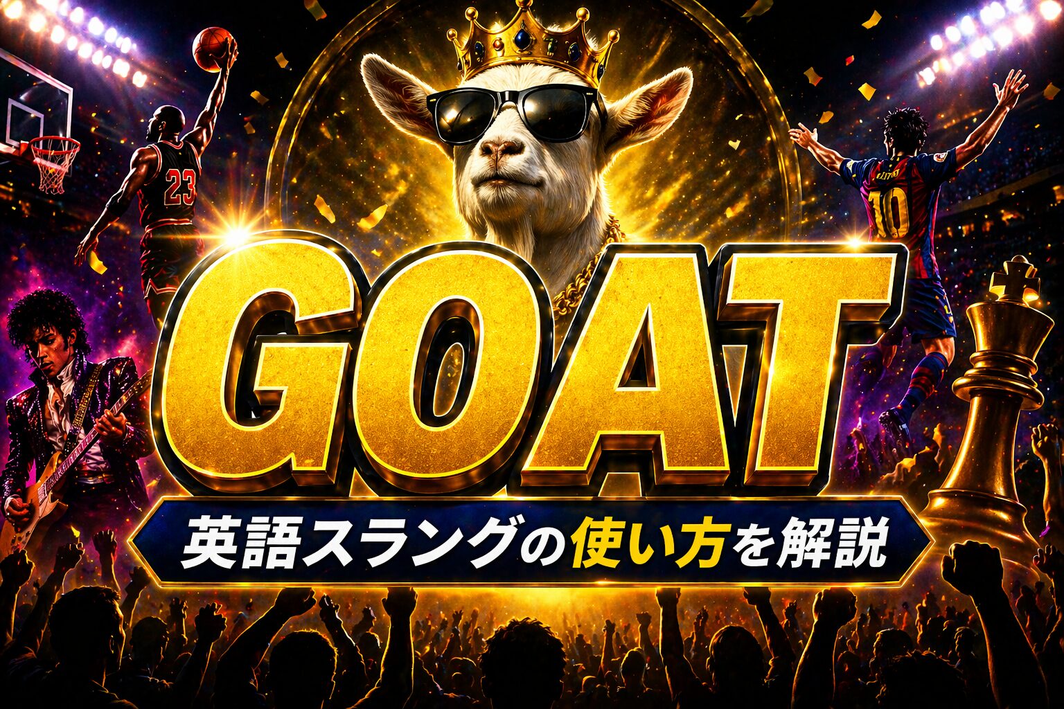 GOAT🐐 とは？「史上最強」を表す英語スラングの意味・使い方を解説