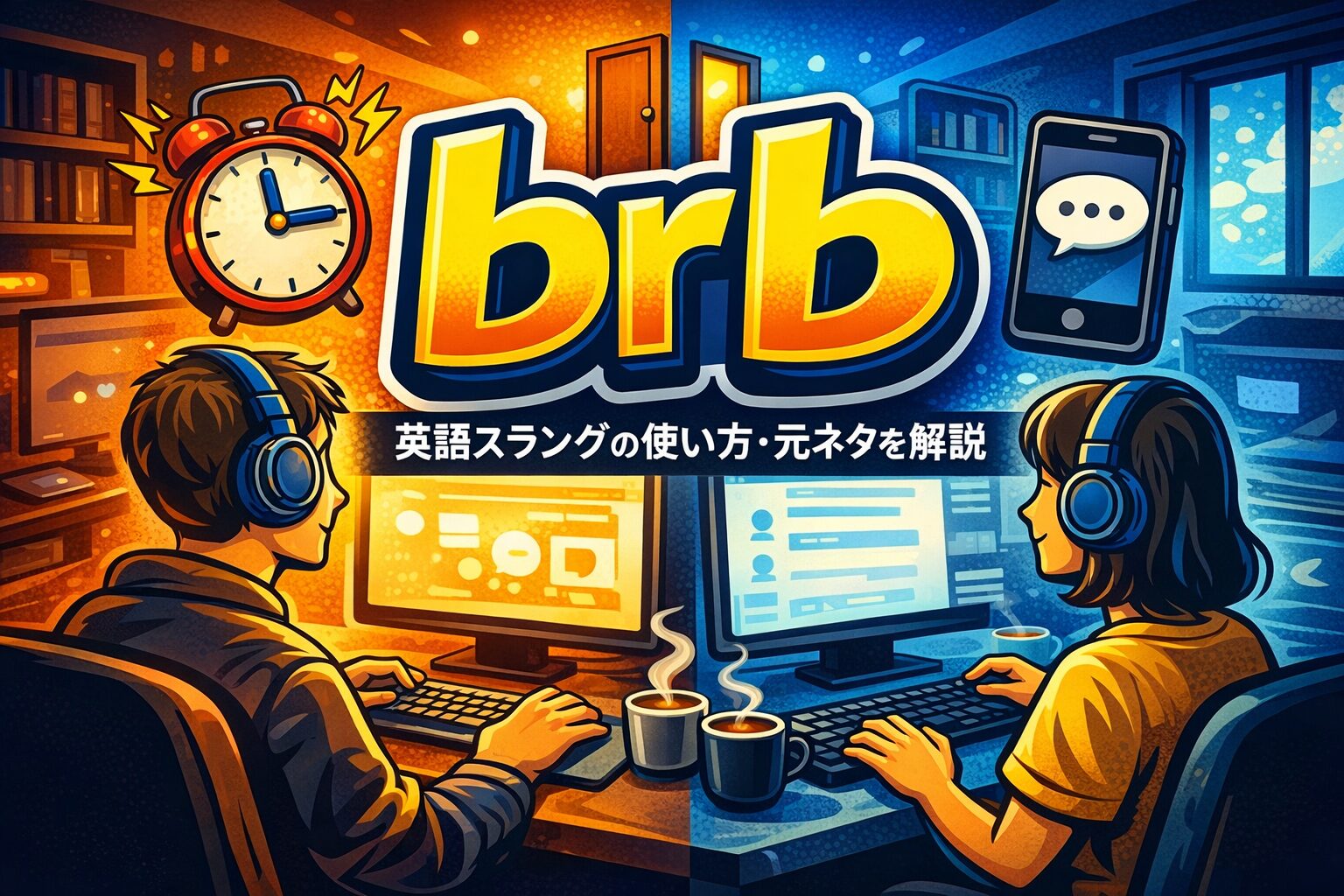 brb の意味とは？英語スラングの使い方・元ネタを解説