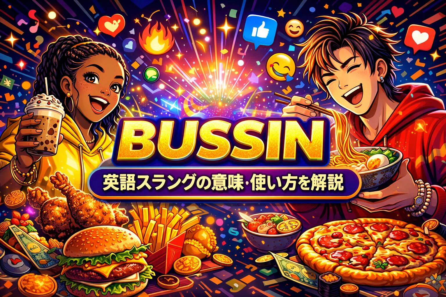 bussin の意味とは？英語スラングの意味・使い方を解説