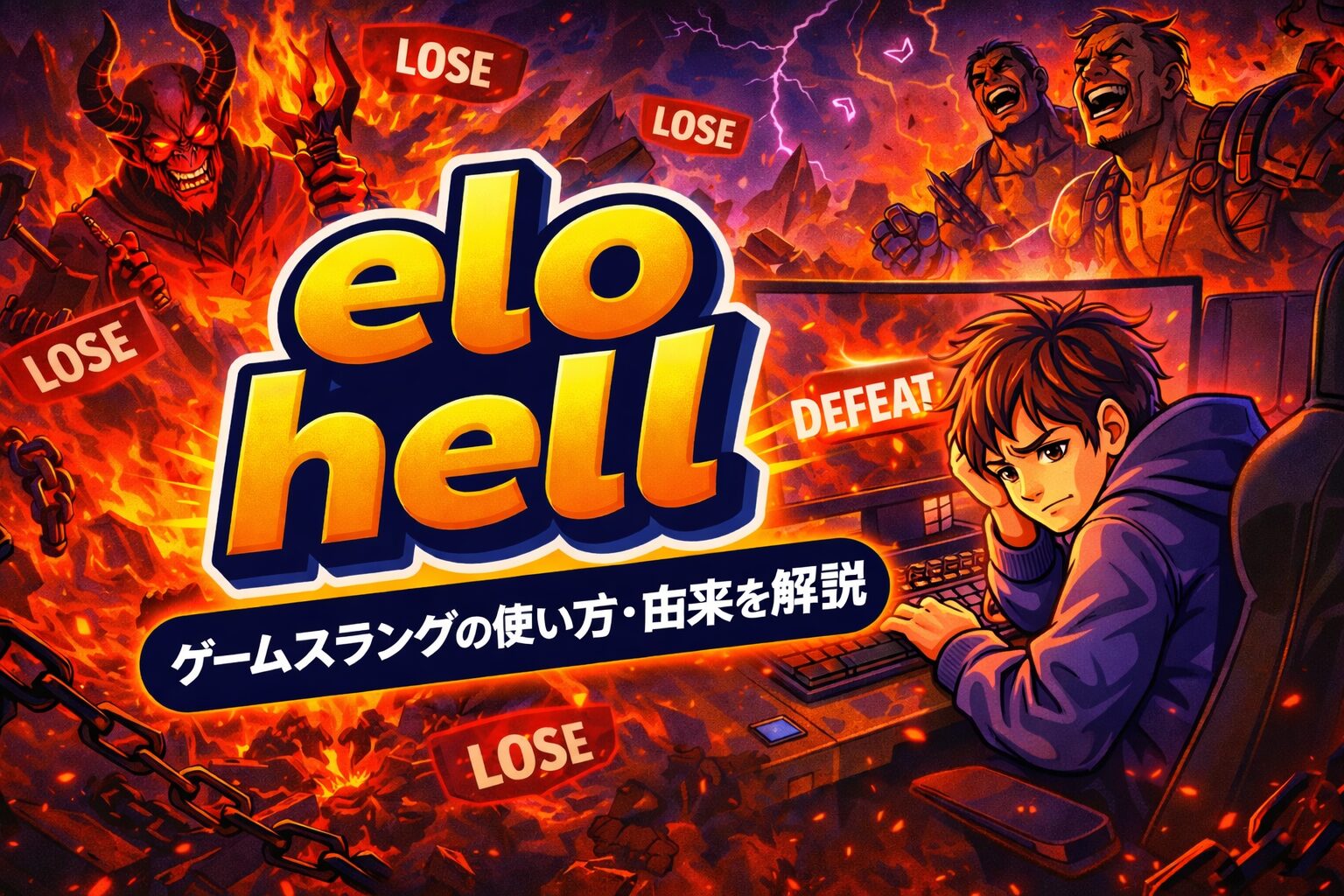 elo hell ゲームスラングの使い方・由来を解説
