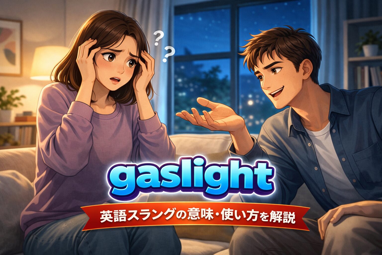 gaslight/gaslighting の意味とは？英語スラングの意味・使い方を解説