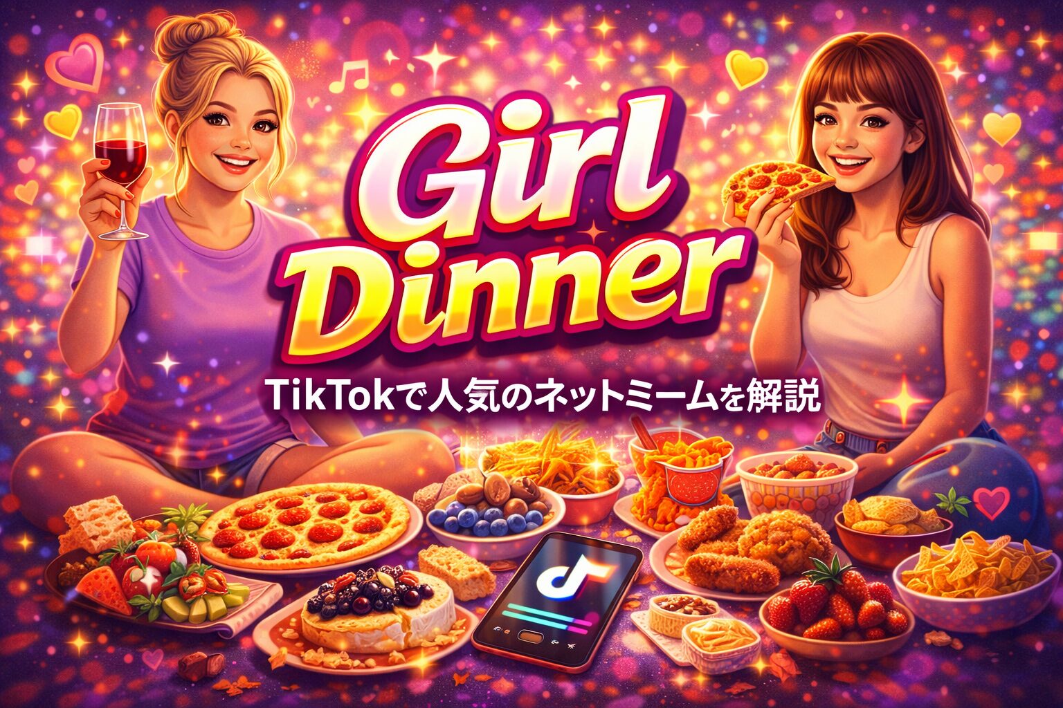girl dinner の意味とは？TikTokで人気のネットミームの使い方・由来を解説