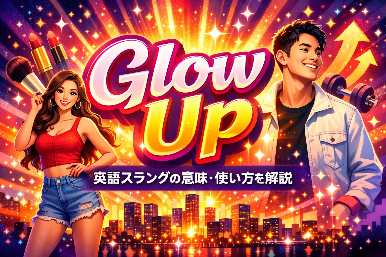 glow up の意味とは？英語スラングの意味・使い方を解説