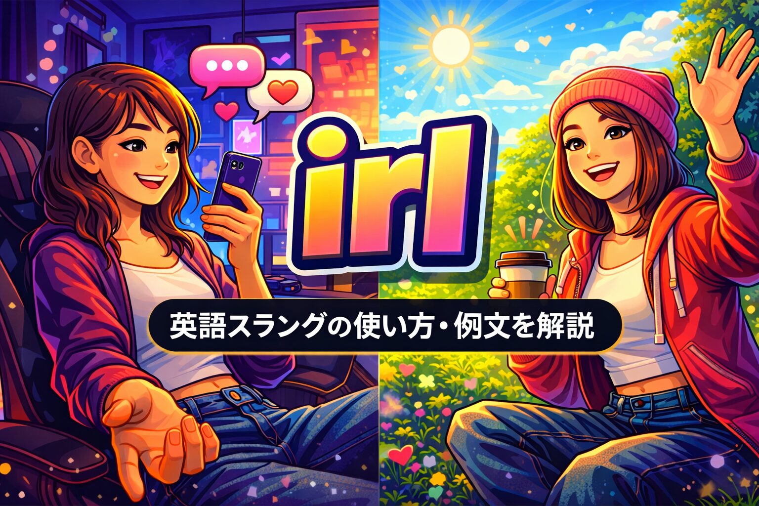 irl の意味とは？英語スラングの使い方・例文を解説