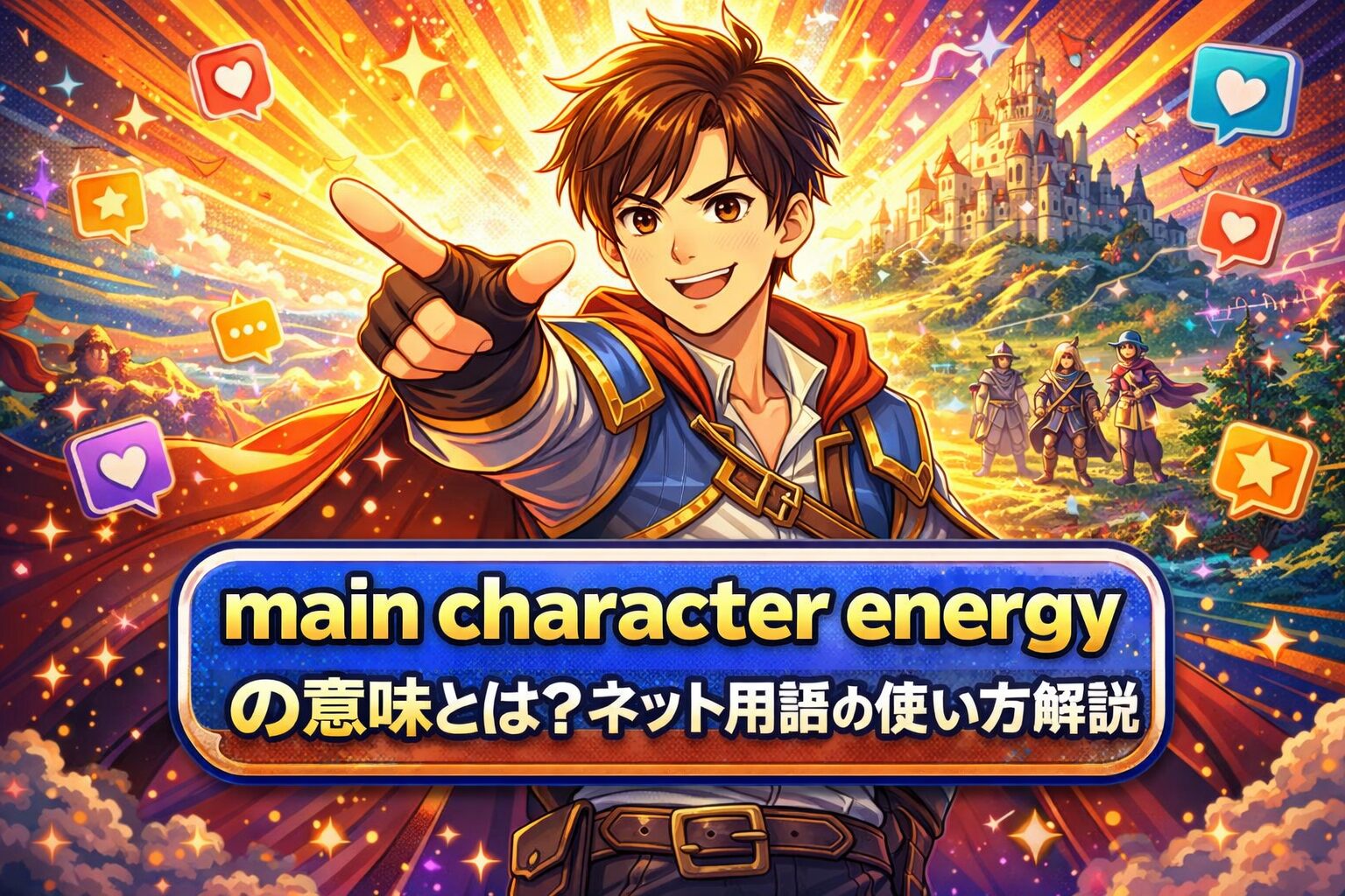 main character energy の意味とは？ネット用語の使い方を解説