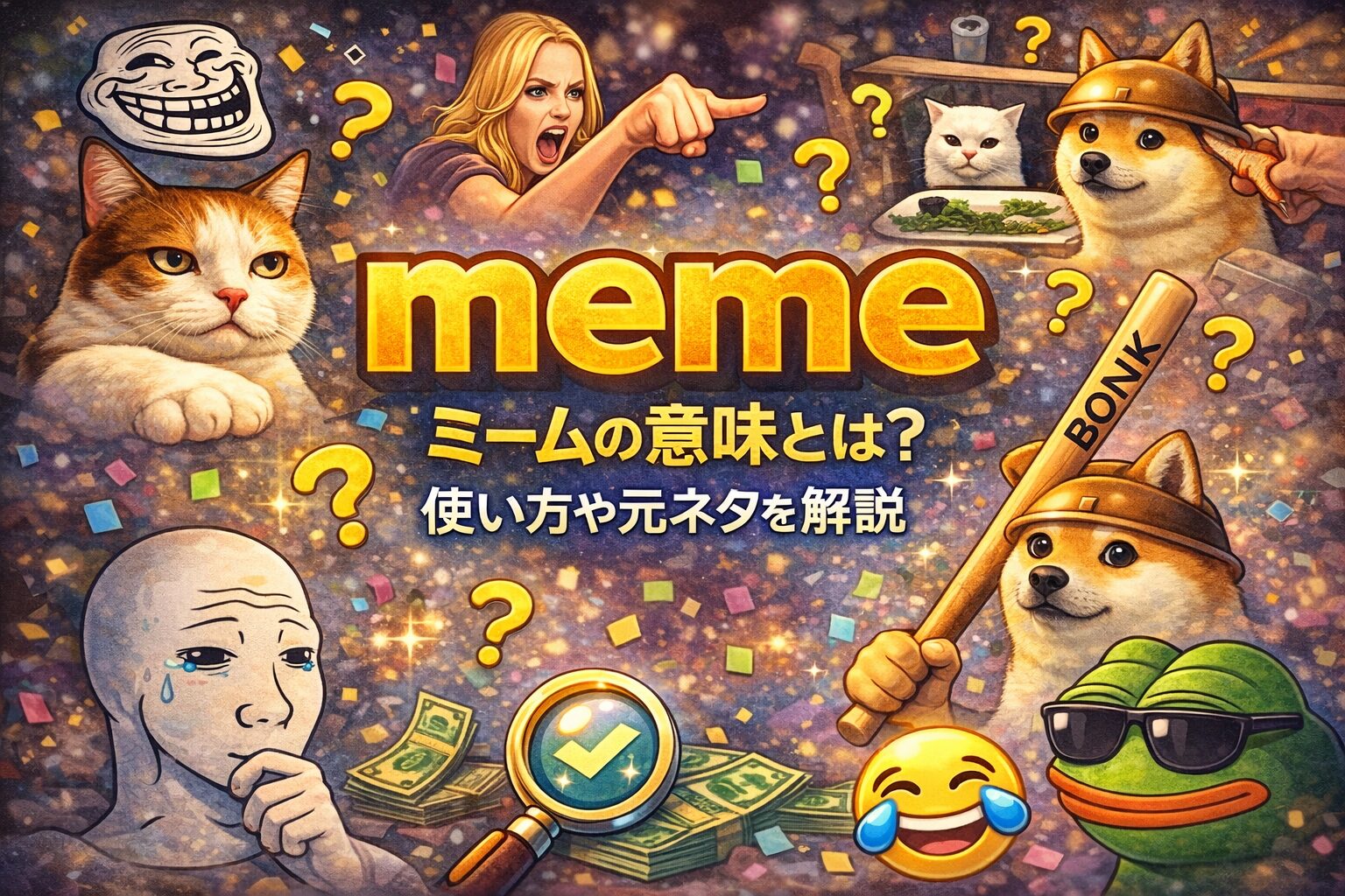 meme（ミーム）の意味とは？使い方や元ネタを解説
