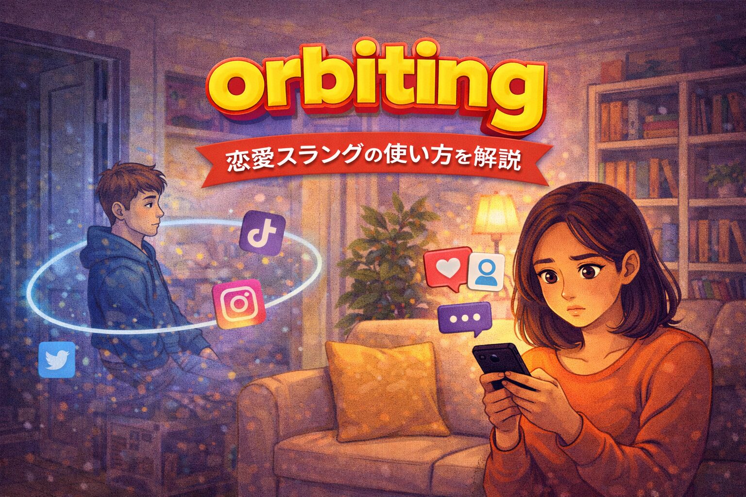 orbiting の意味とは？恋愛SNSスラングの使い方を解説