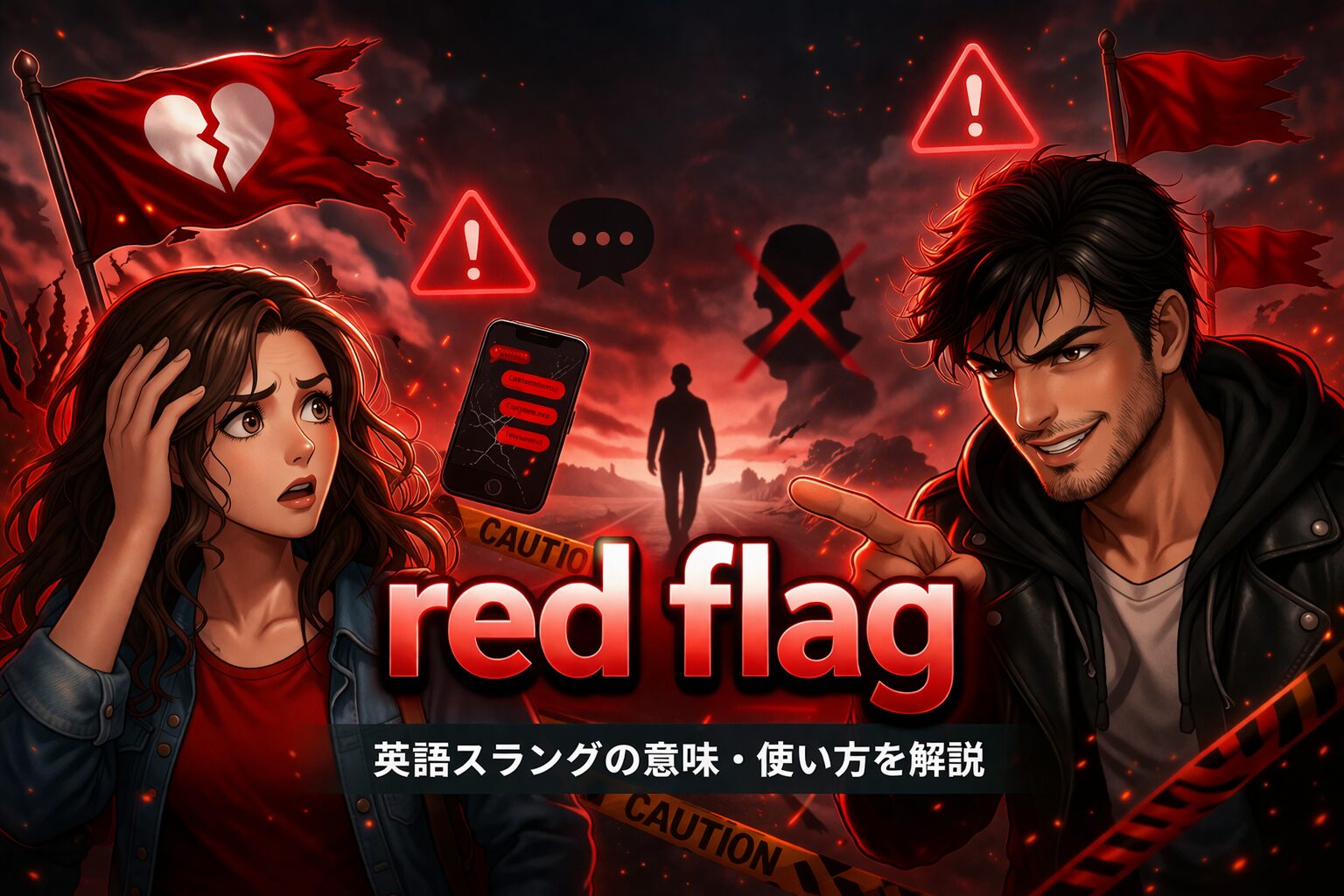 red flag の意味とは？英語スラングの意味・使い方を解説