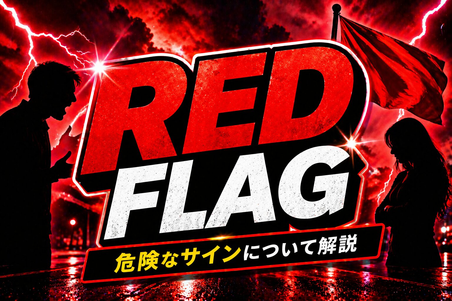 red flag とは？「警告サイン」を表す恋愛・人間関係スラングの意味・使い方を解説