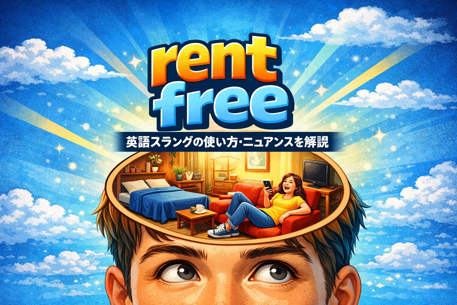 rent free の意味とは？英語スラングの使い方・ニュアンスを解説