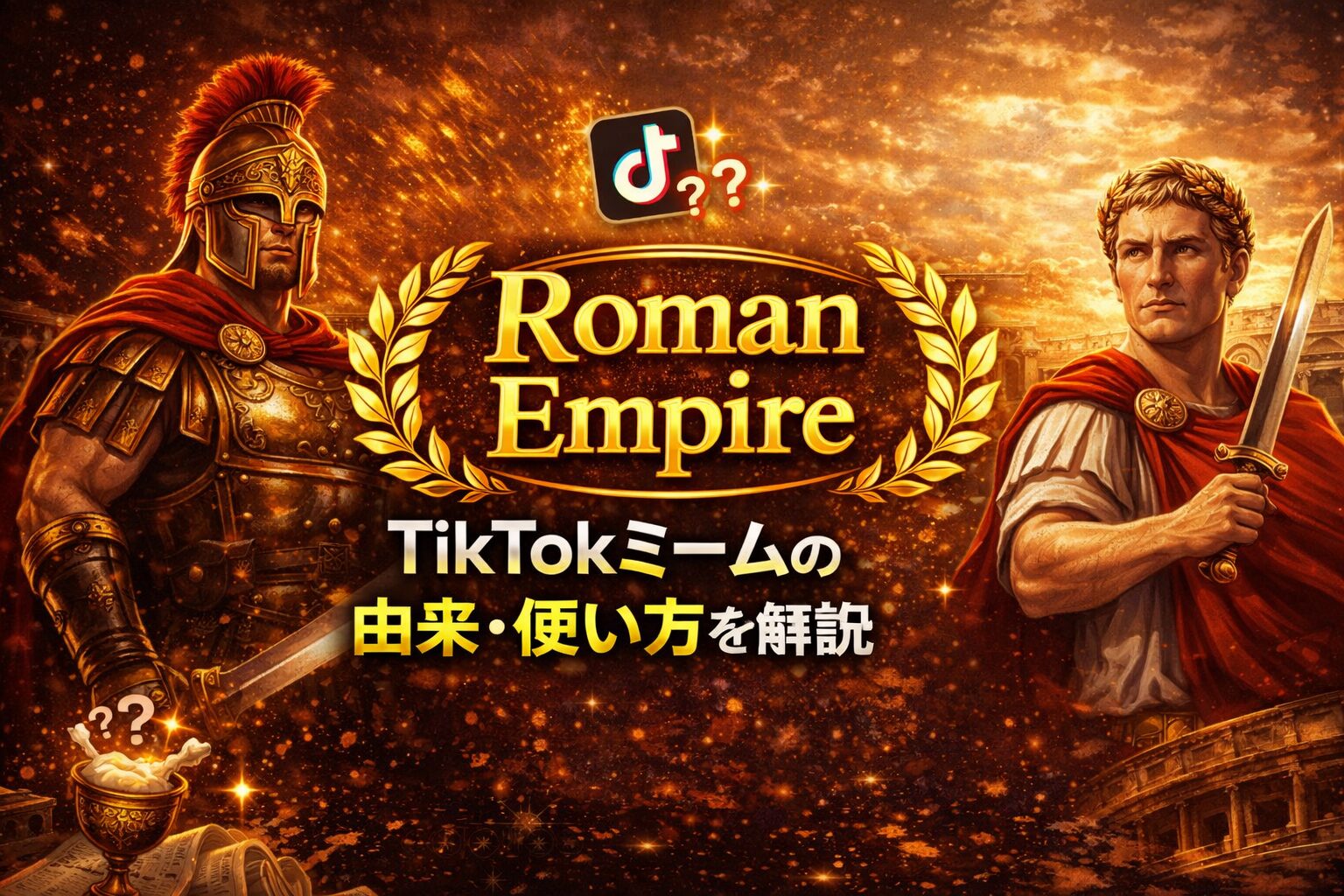 roman empire の意味とは？TikTokで流行した英語ミームの由来・使い方を解説