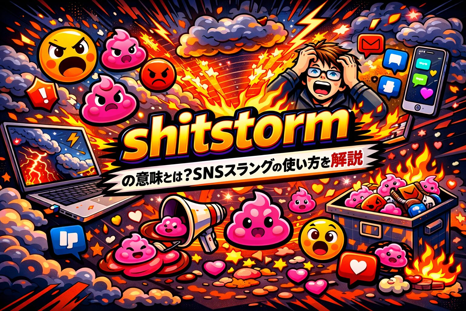 shitstorm の意味とは？SNSスラングの使い方を解説