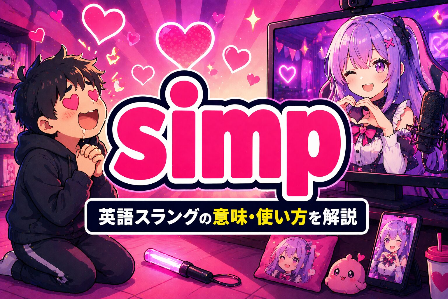 simp とは？「病的・媚びすぎ」を表すヒップホップ発の英語スラングの意味・使い方を解説