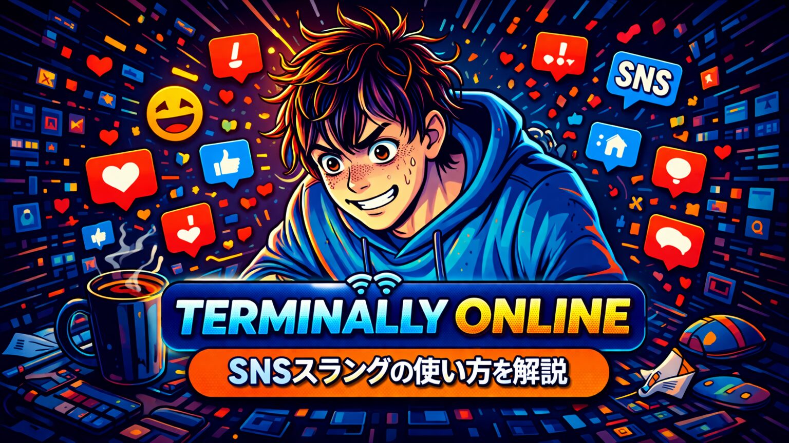 terminally online の意味とは？SNSスラングの使い方を解説