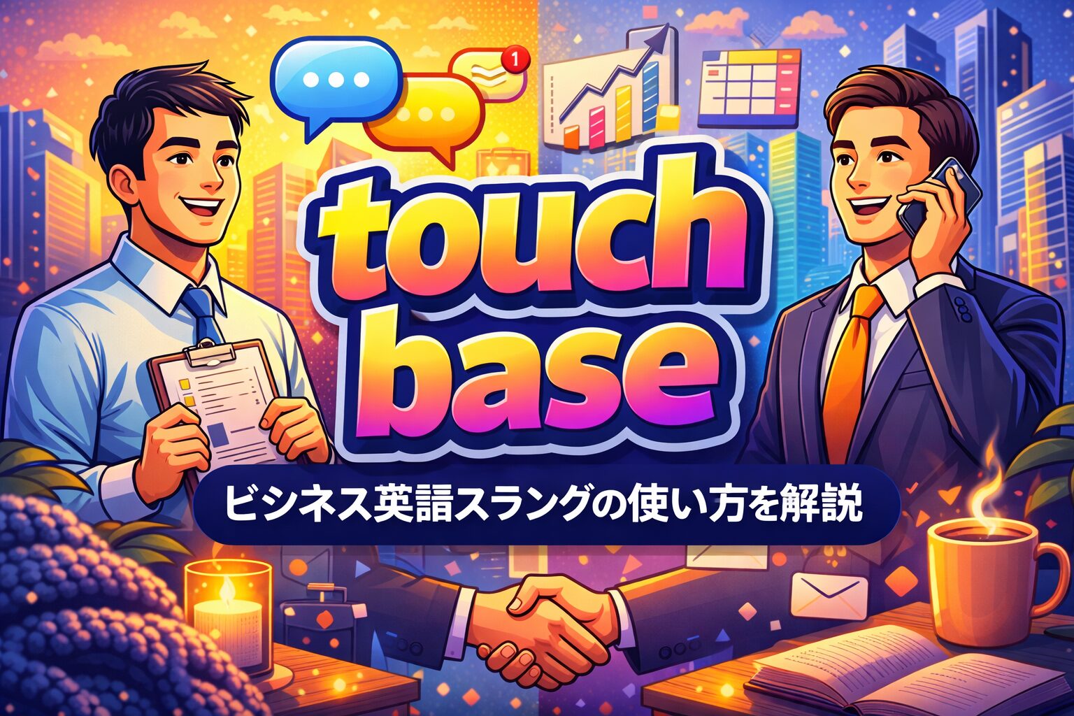 touch base の意味とは？ビジネス英語スラングの使い方を解説