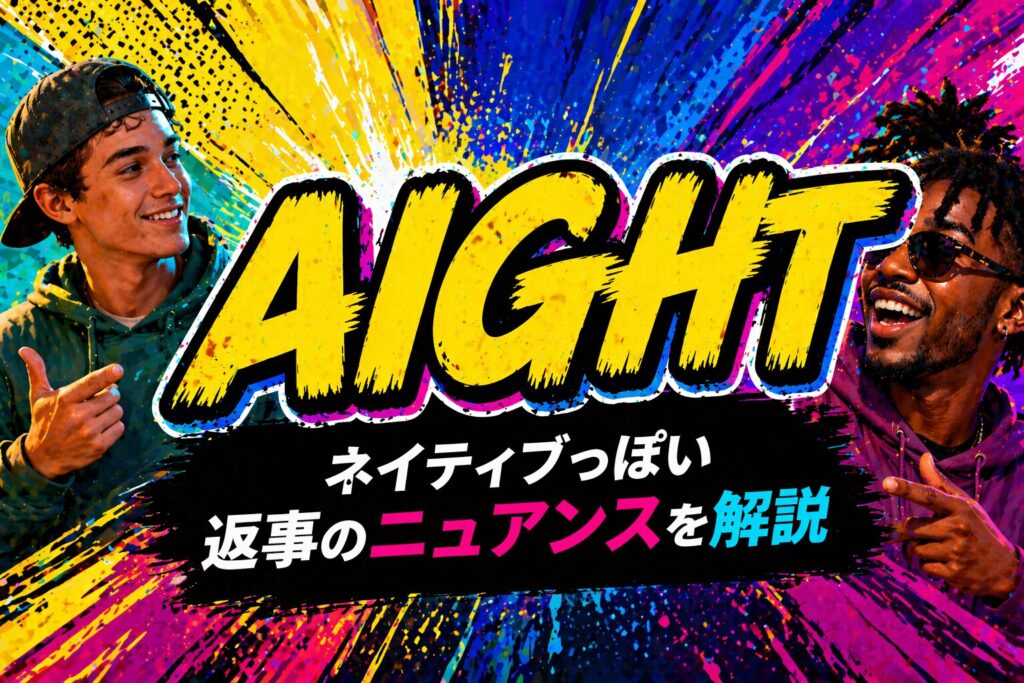 aight とは？「了解」ネイティブっぽいカジュアル英語スラングの意味・由来・使い方を解説 | 英語ミーム辞典