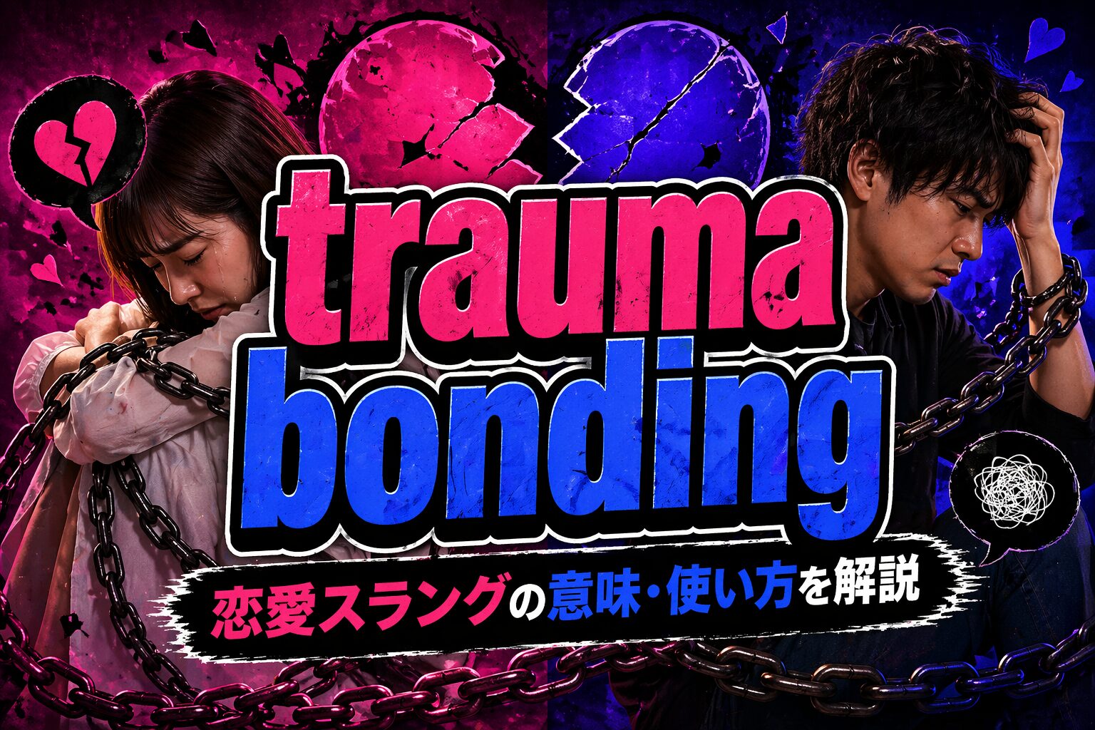 trauma bonding とは？「虐待のサイクル」恋愛スラングの意味・由来・使い方を解説