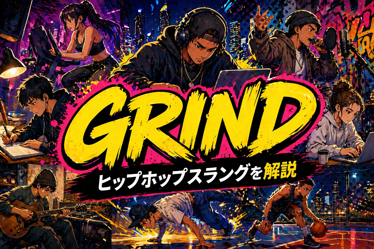 grind とは？「ガチで努力する」ヒップホップ・ゲームで使う英語スラングを解説