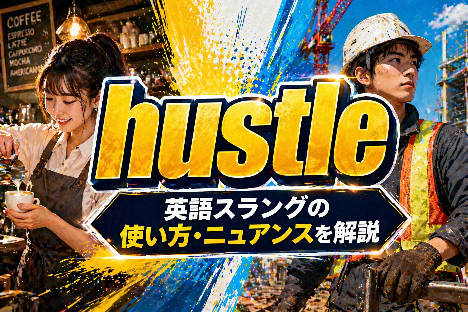 hustle とは？「本気で働く」英語スラングの使い方・ニュアンスを解説