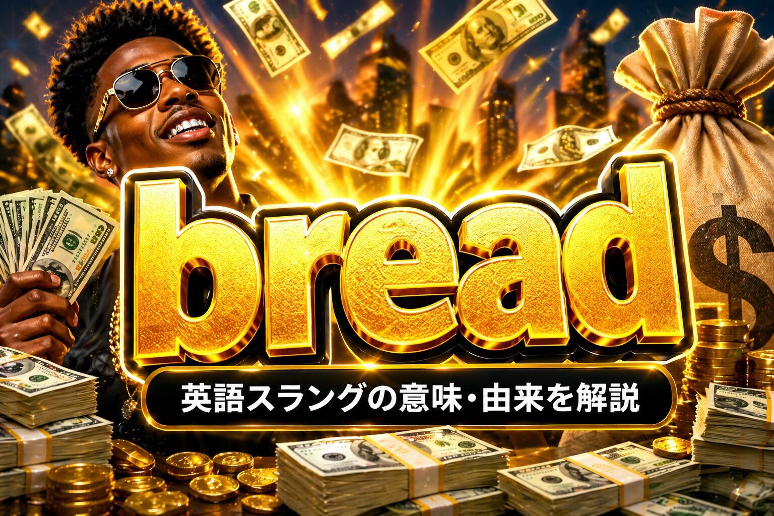 breadとは？「お金」の意味で使う英語スラングの意味・由来を解説