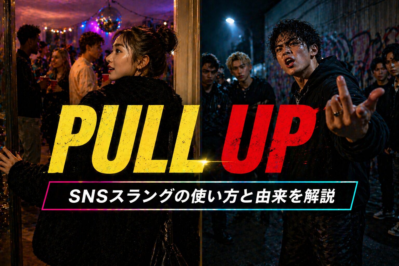 pull up とは？「顔を出す・来いよ」を表すSNSスラングの使い方と由来を解説
