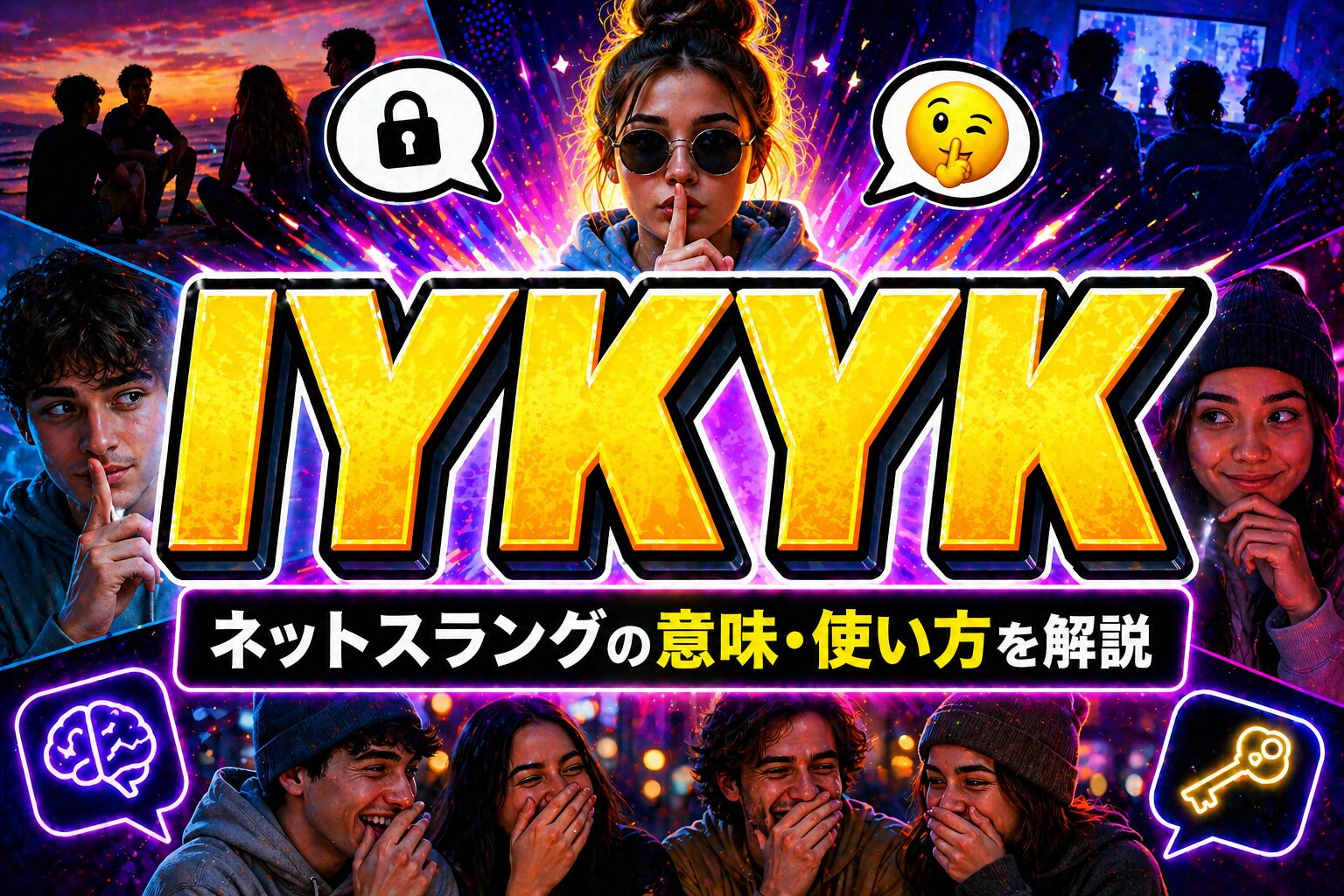 IYKYK とは？「知ってる人には分かる」内輪ネタ英語スラングの意味・使い方を解説