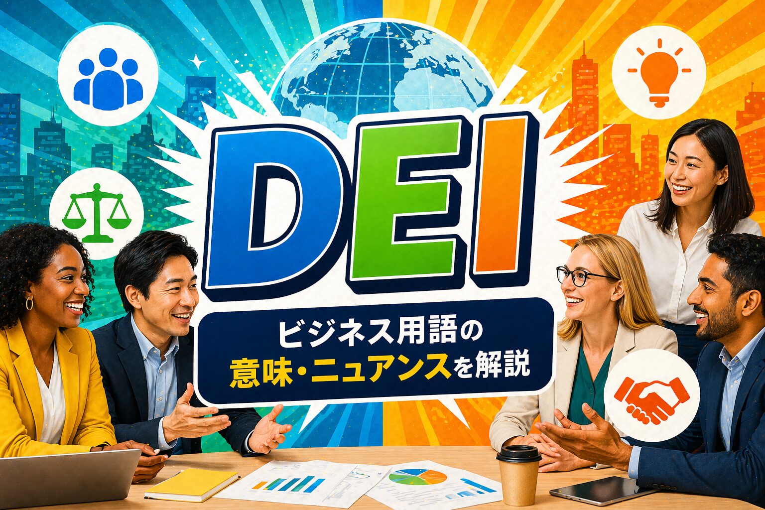 DEI って何の略？「多様性」を尊重するビジネス用語の意味・ニュアンスを解説
