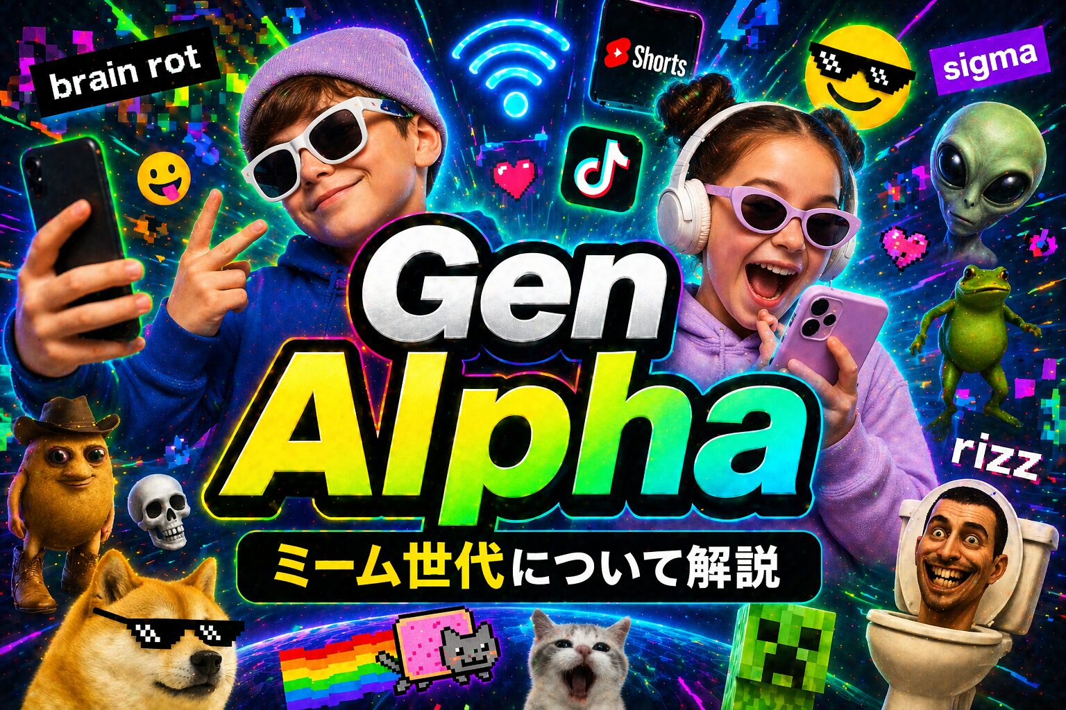 Gen Alphaとは？「brainrot 世代」と呼ばれる Z 世代の次の世代について解説