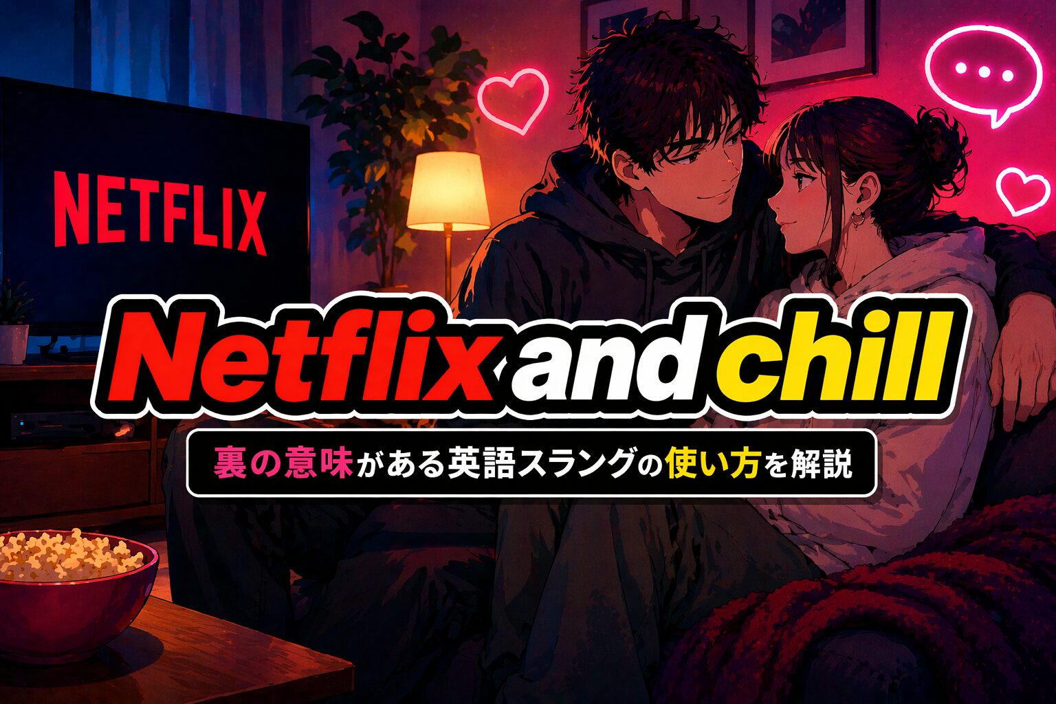 Netflix and chill の意味とは？裏の意味がある英語スラングの使い方を解説