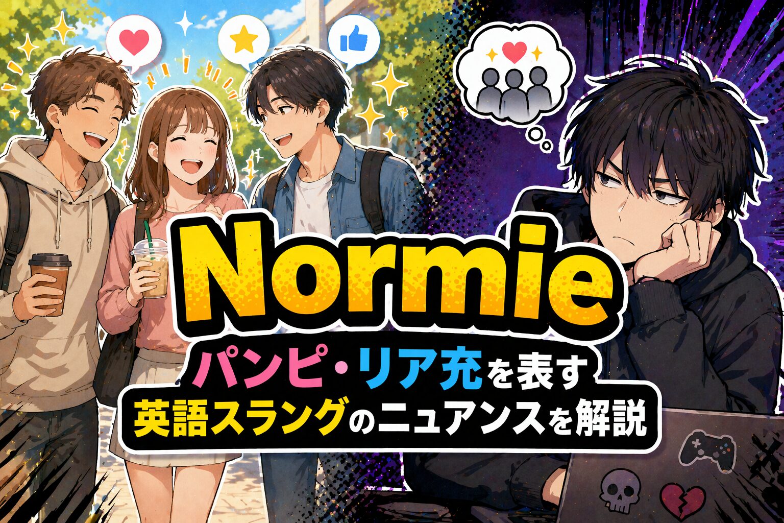 Normie とは？パンピ・リア充を表す英語スラングのニュアンスを解説