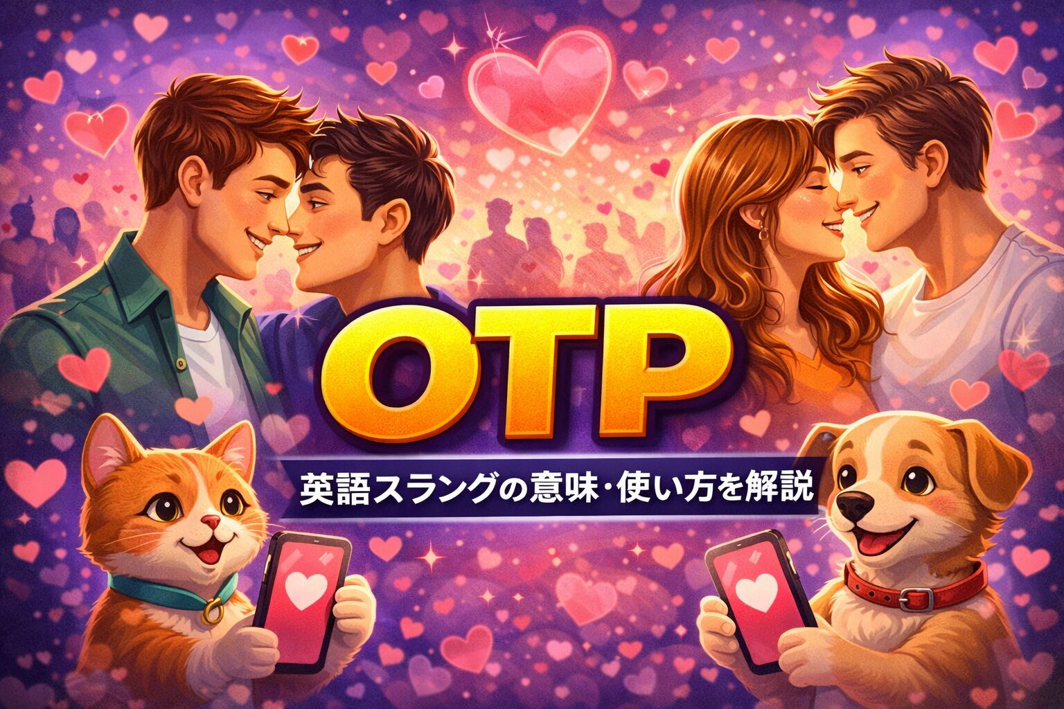 OTP の意味とは？推しカプ・自カプを意味する英語スラングの意味・使い方を解説