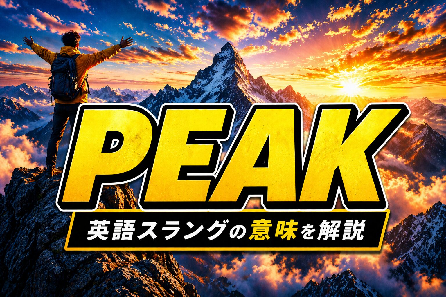 peakとは？「最高・神」を表す英語スラングの意味と使い方を解説