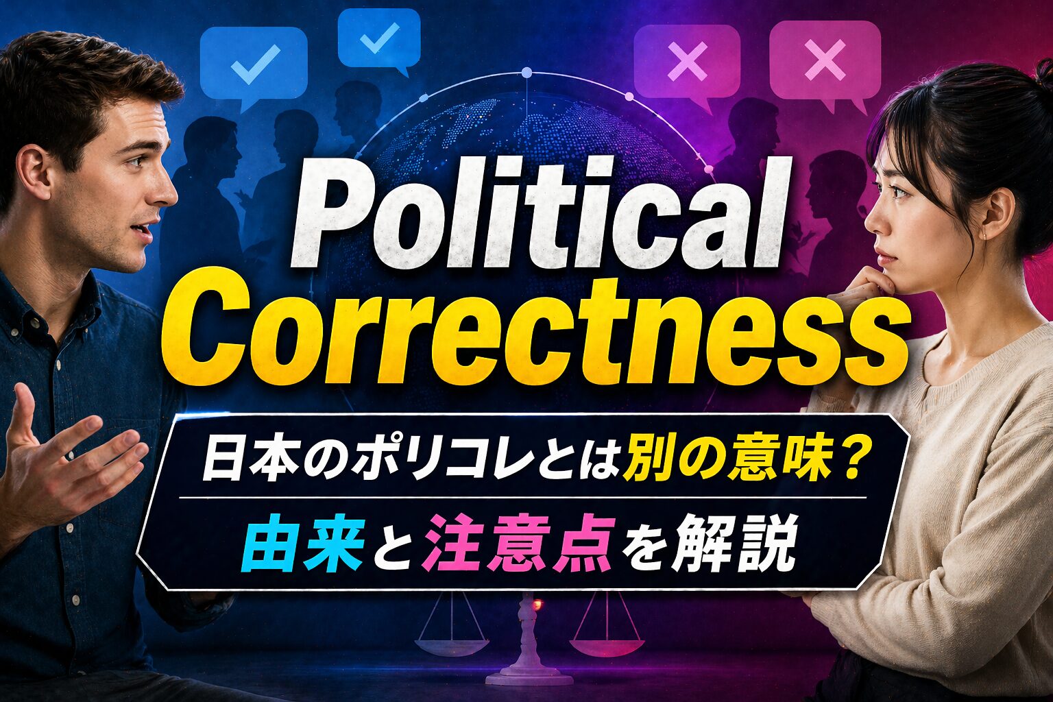Political Correctness（ポリコレ） とは？「政治的正しさ」が批判語になった経緯・使い方を解説