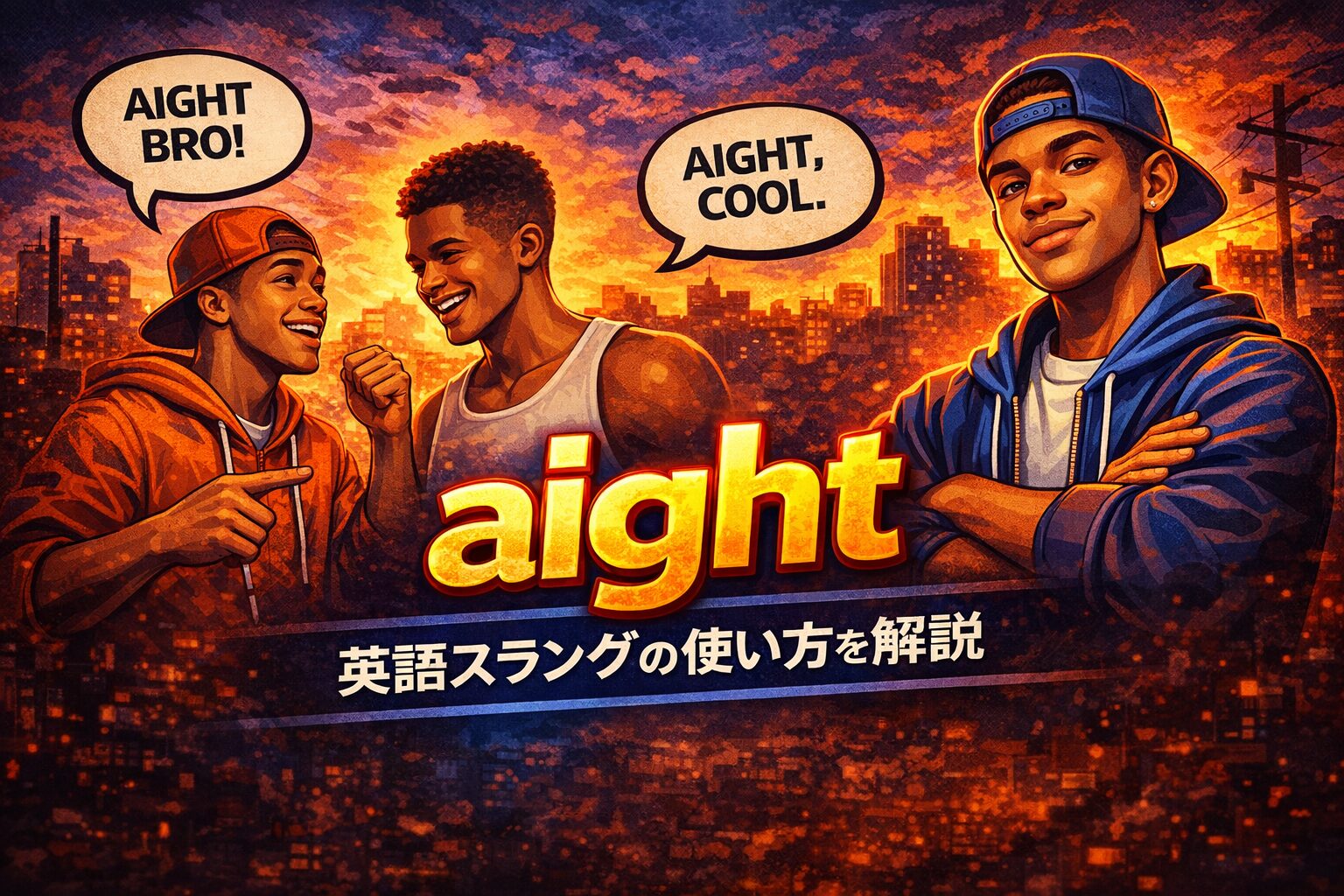 aight の意味とは？英語スラングの使い方・例文を解説