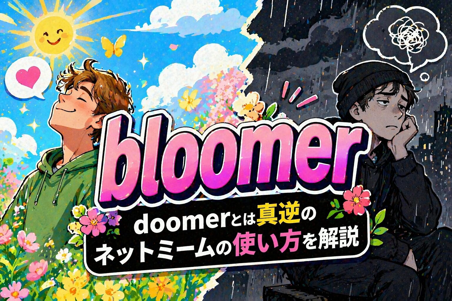 bloomer ってどんな人？doomerとは真逆のネットミームの使い方を解説