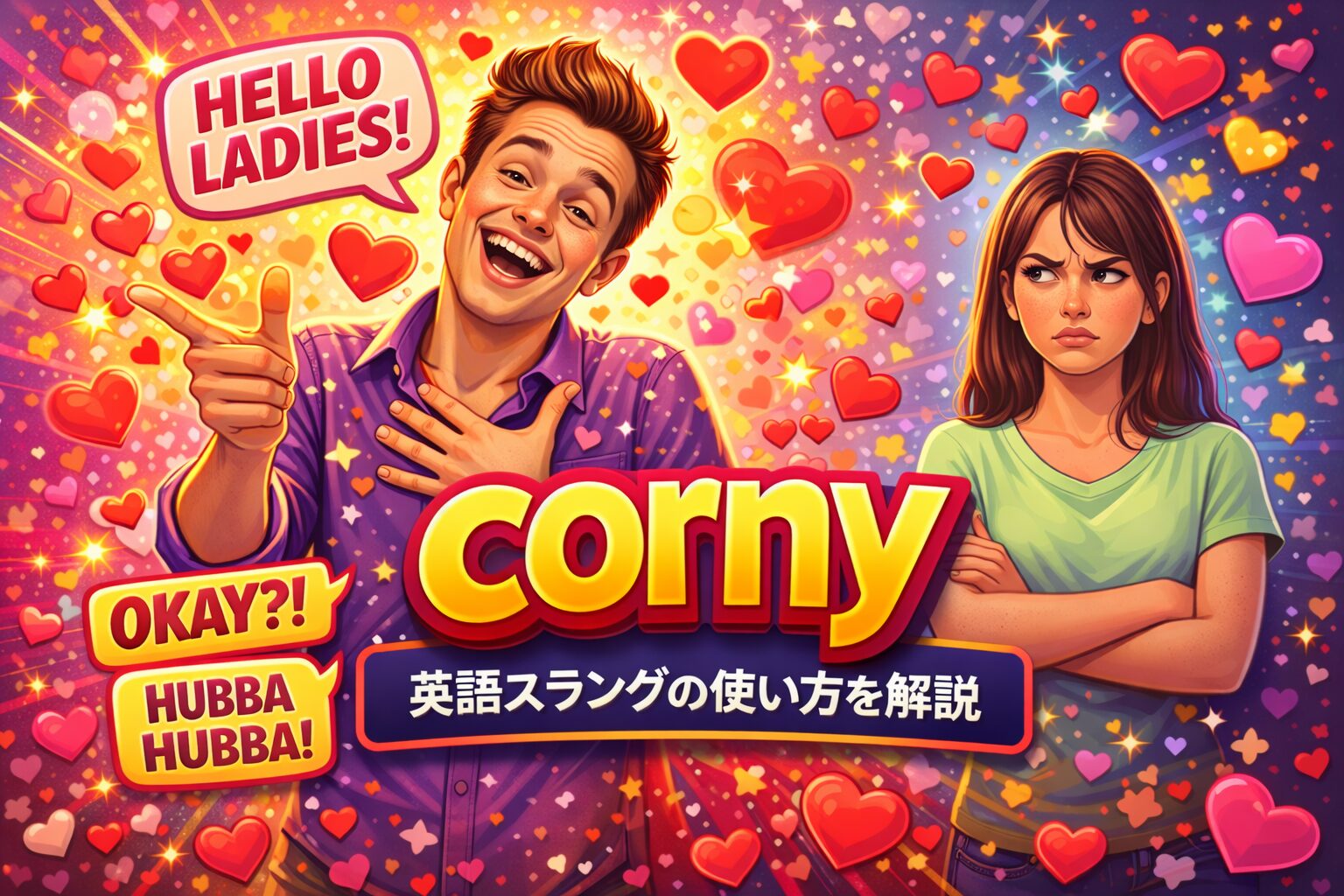 corny の意味とは？英語スラングの使い方・ニュアンスを解説