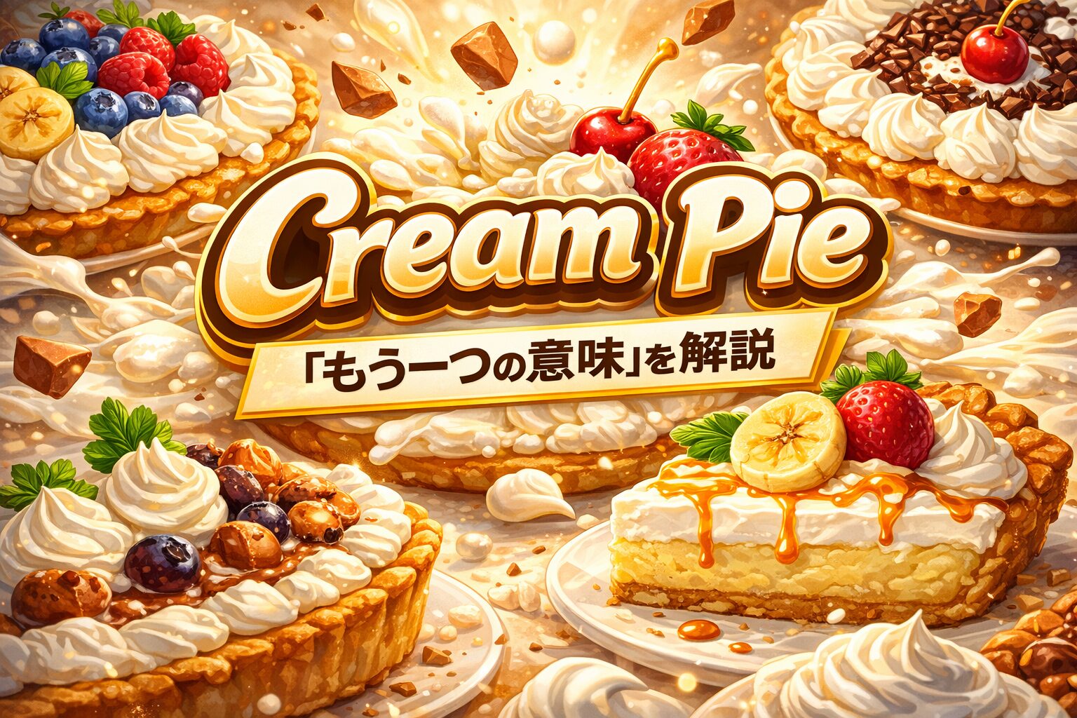 cream pie の意味とは？検索トラップと言われる"もう一つの意味"を解説
