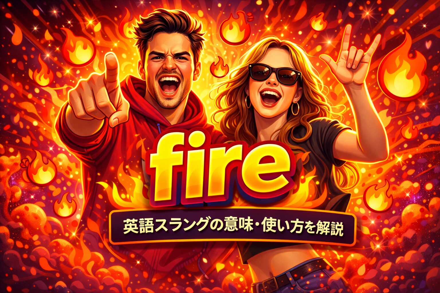 fire の意味とは？英語スラングの意味・使い方を解説