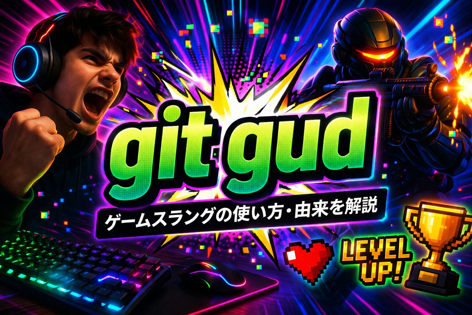 git gud の意味とは？ゲームスラングの使い方・由来を解説