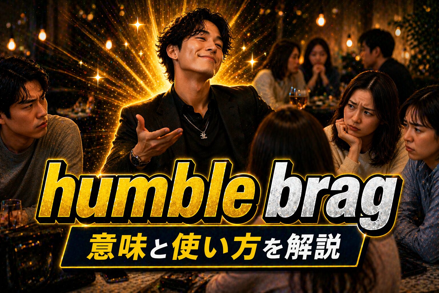 humble brag とは？「遠回しな自慢」を表す英語スラングの意味と使い方を解説