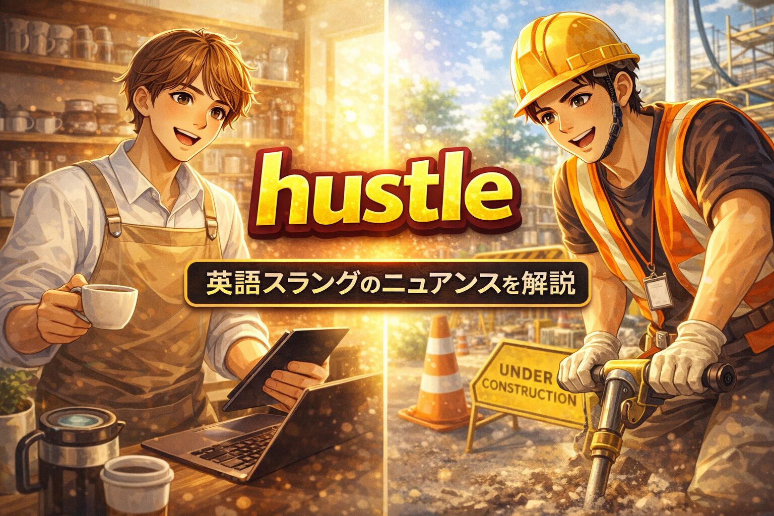 hustle の意味とは？英語スラングの使い方・ニュアンスを解説