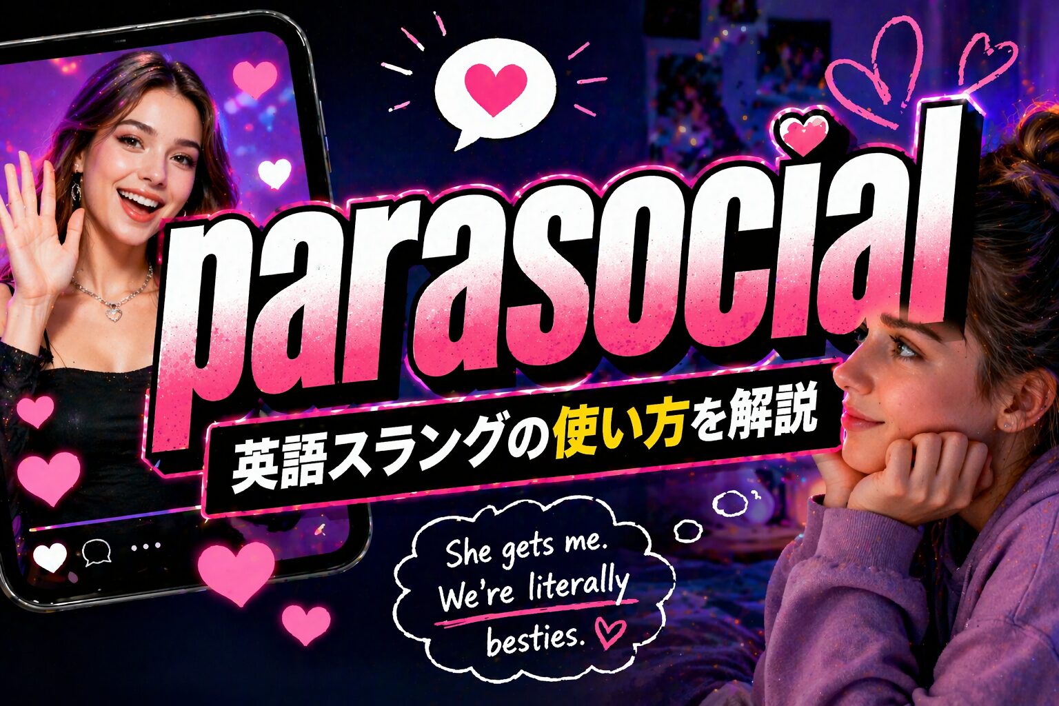 parasocial とは？推し活をする上で大切な英語スラングの使い方・ネガティブな意味も解説
