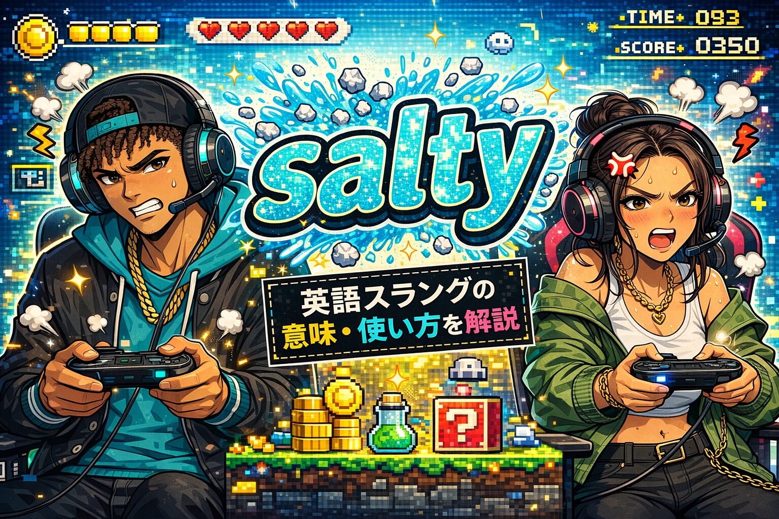 salty の意味とは？英語スラングの意味・使い方を解説